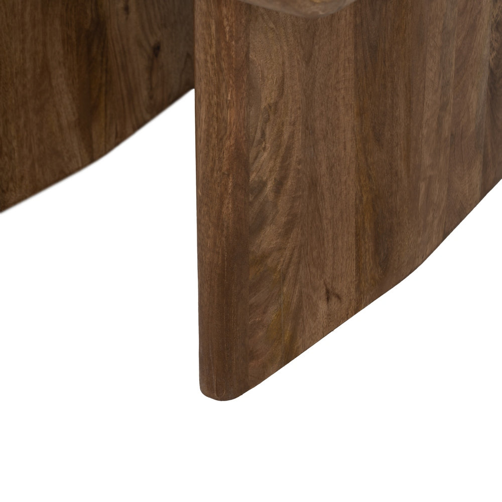 MESA CENTRO MARRÓN MADERA DE MANGO SALÓN 60 X 60 X 45 CM