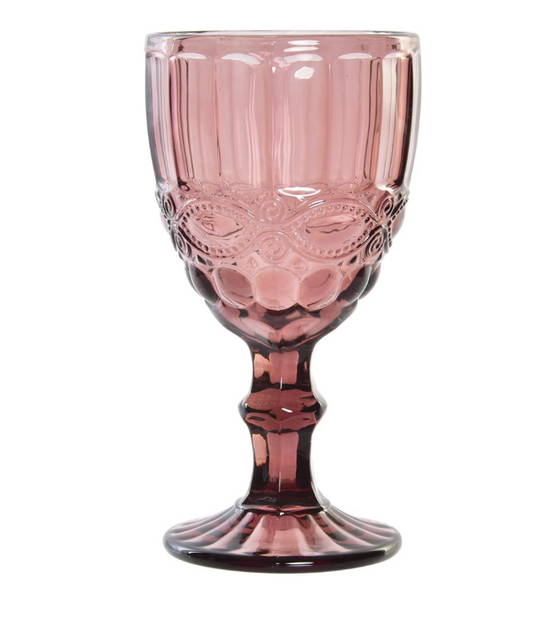 Copa cristal rosa