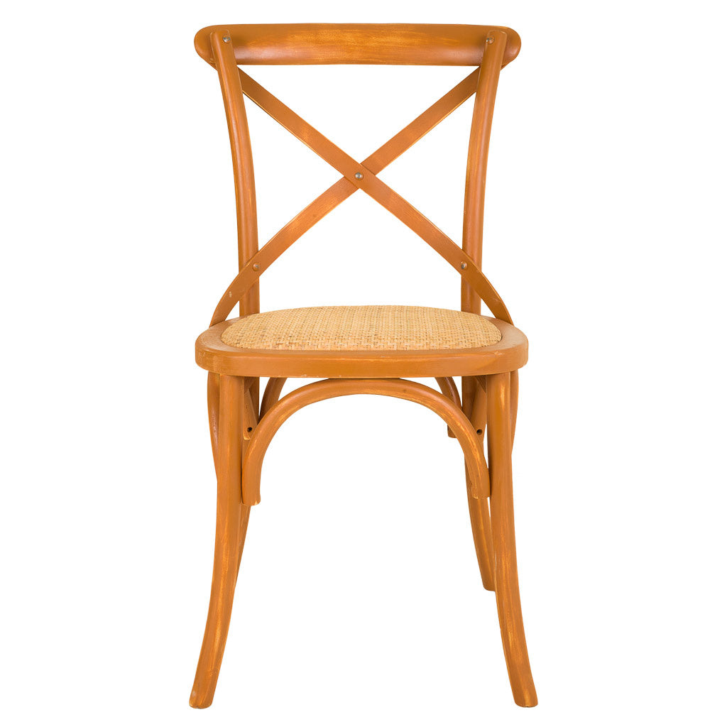SILLA DE MADERA Y ASIENTO DE RATAN 23344