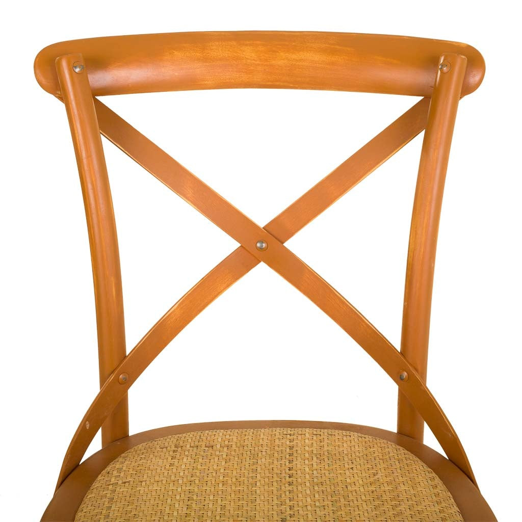 SILLA DE MADERA Y ASIENTO DE RATAN 23344