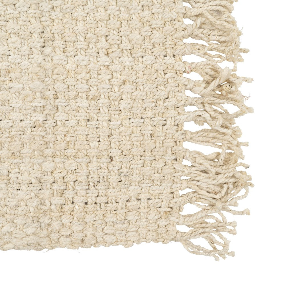 ALFOMBRA CREMA YUTE ALTEA DECORACIÓN 160 X 230 CM