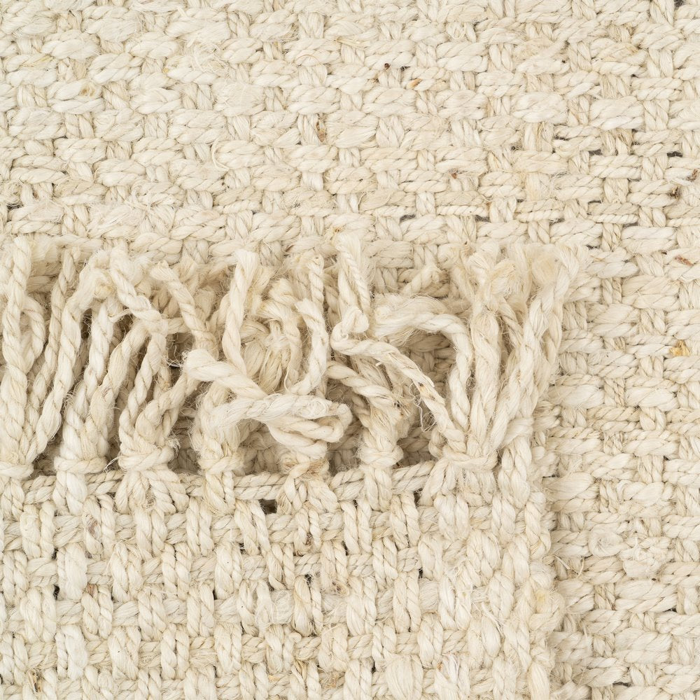 ALFOMBRA CREMA YUTE ALTEA DECORACIÓN 160 X 230 CM