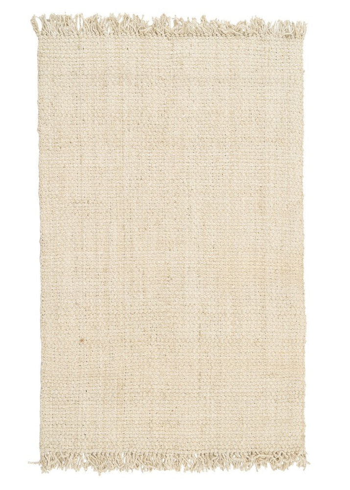 ALFOMBRA CREMA YUTE ALTEA DECORACIÓN 160 X 230 CM