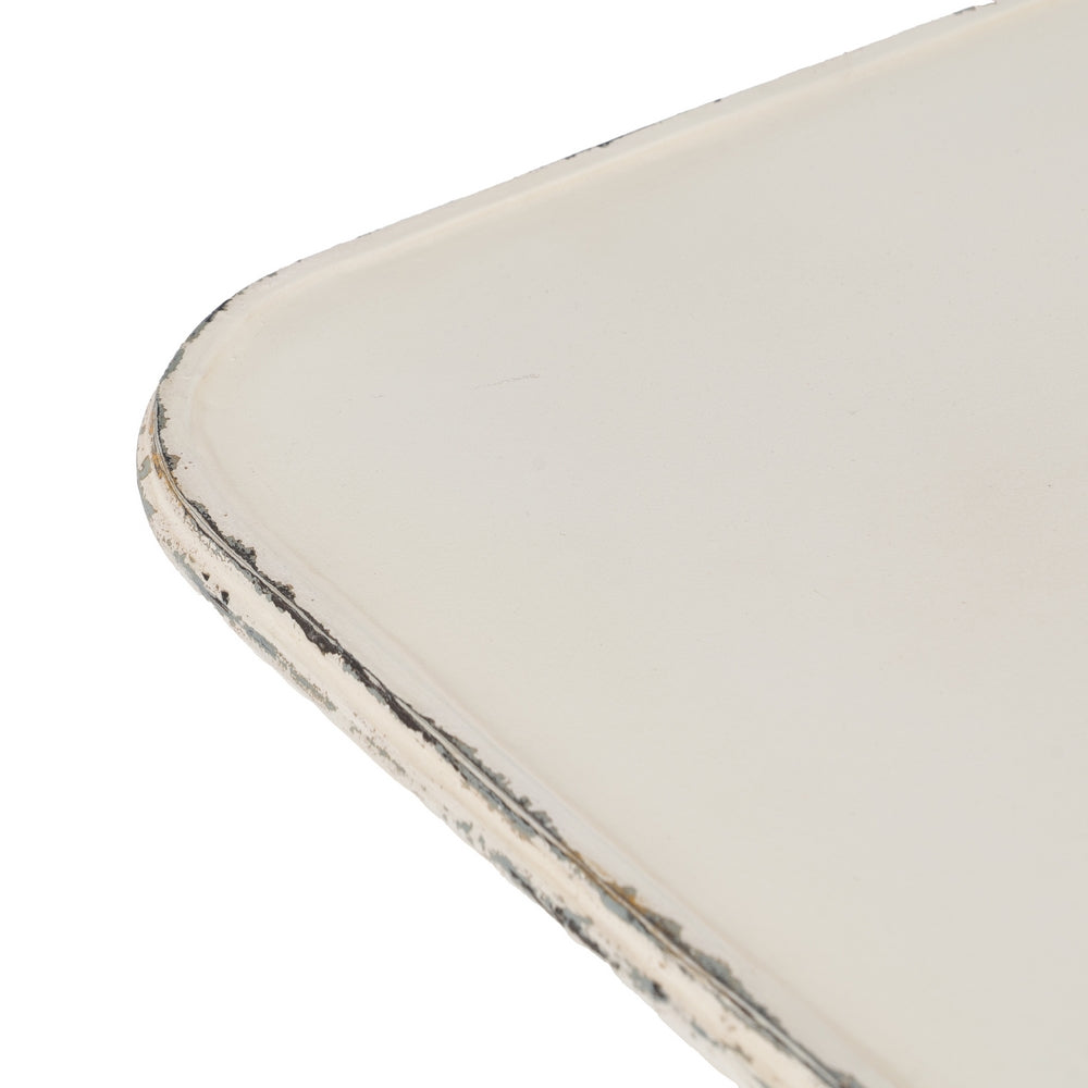 CONSOLA CREMA METAL 100 X 52 X 76 CM