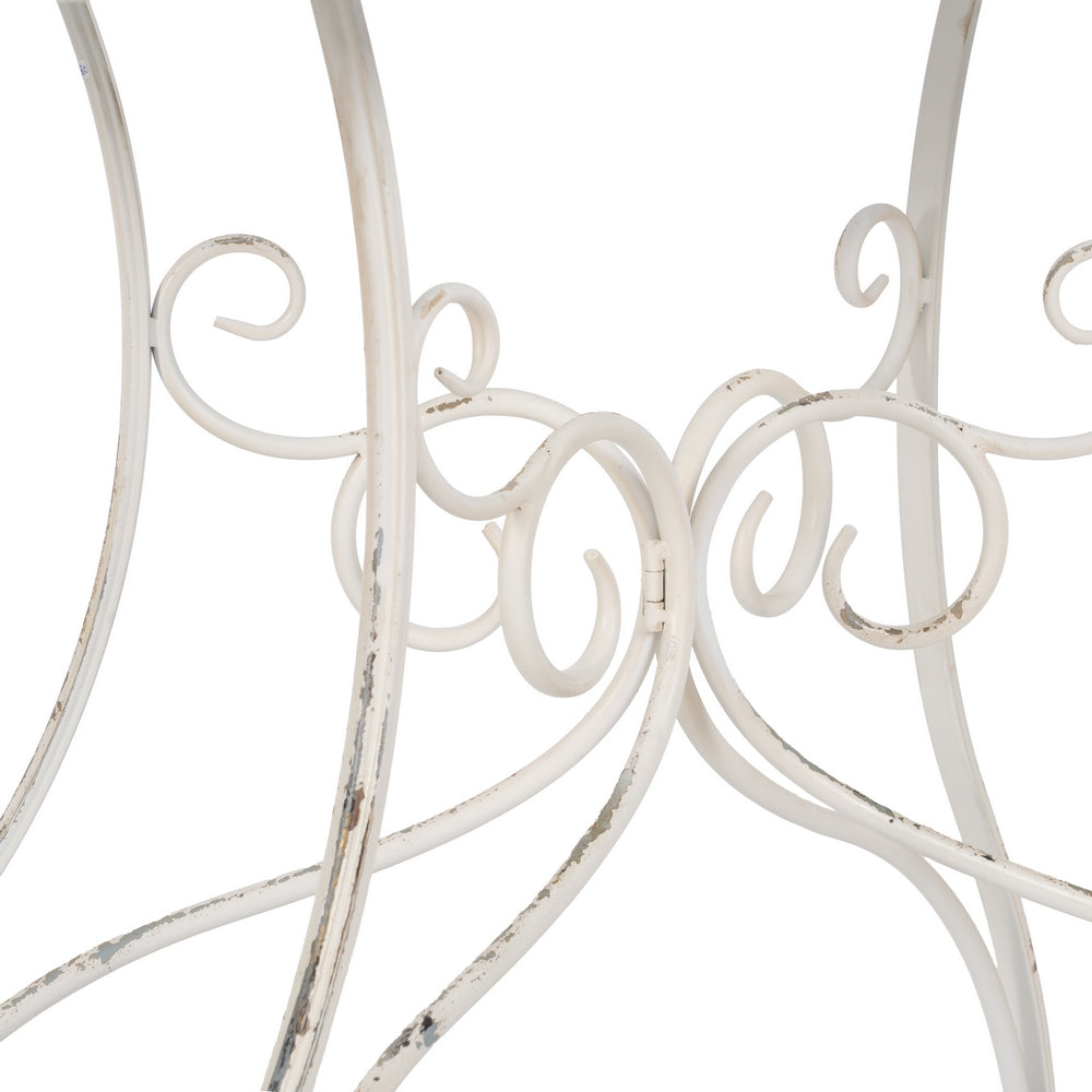 CONSOLA CREMA METAL 100 X 52 X 76 CM