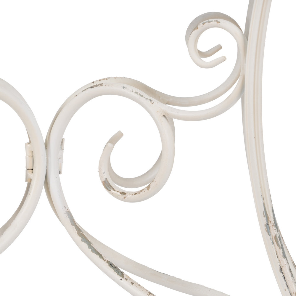 CONSOLA CREMA METAL 100 X 52 X 76 CM
