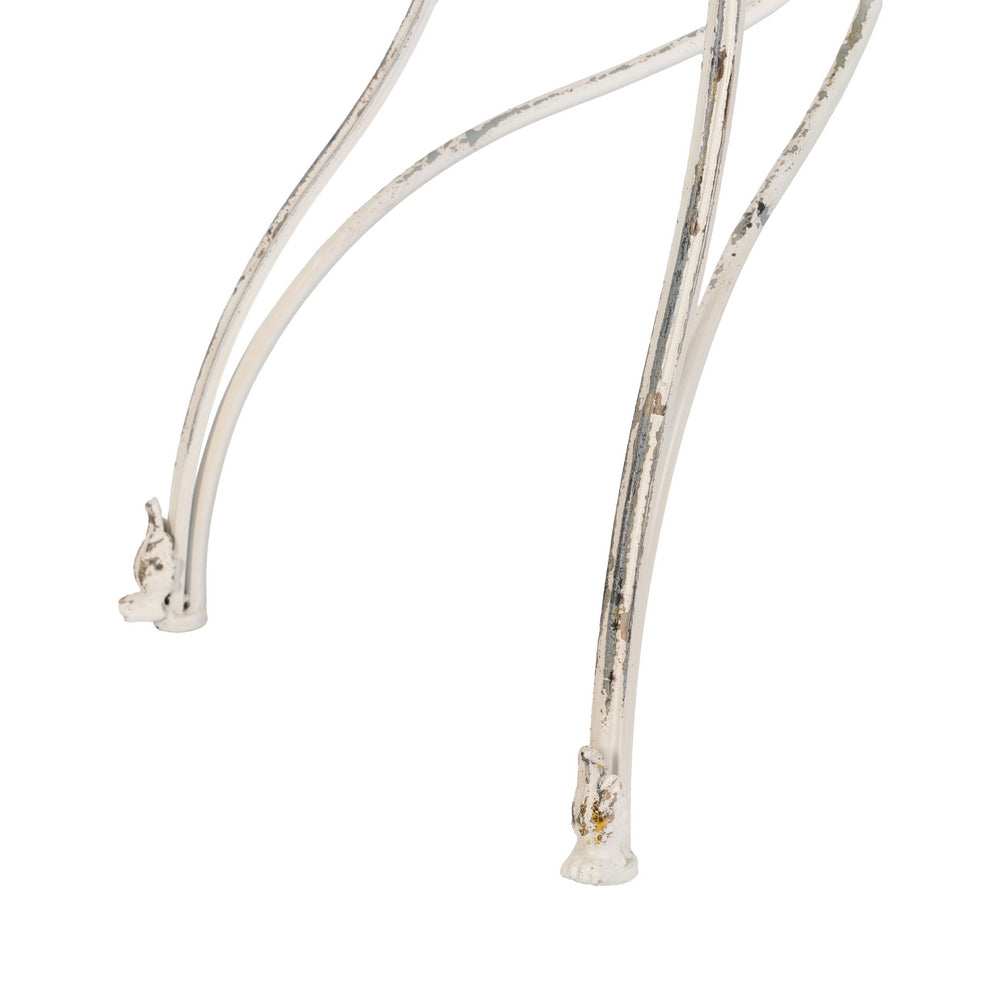 CONSOLA CREMA METAL 100 X 52 X 76 CM