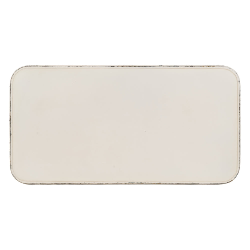 CONSOLA CREMA METAL 100 X 52 X 76 CM