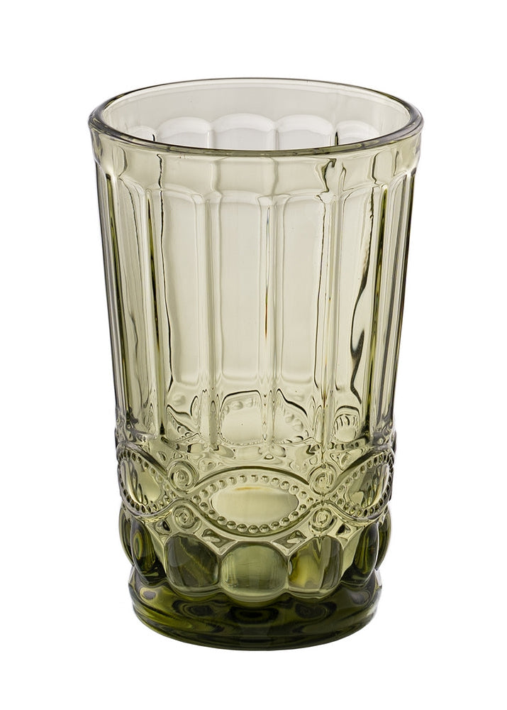VASO VERDE CRISTAL DECORACIÓN 8 X 8 X 12,50 CM
