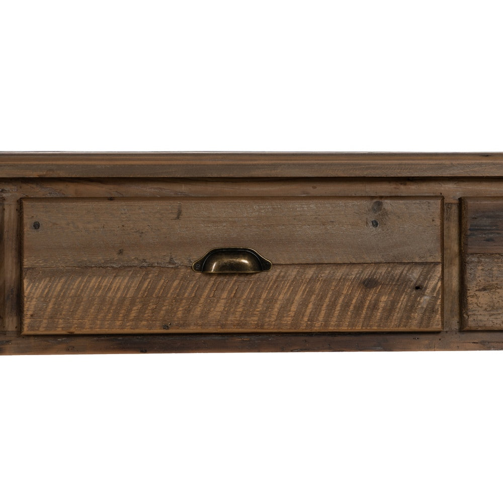 CONSOLA MARRÓN MADERA 184,50 X 50 X 86,80 CM