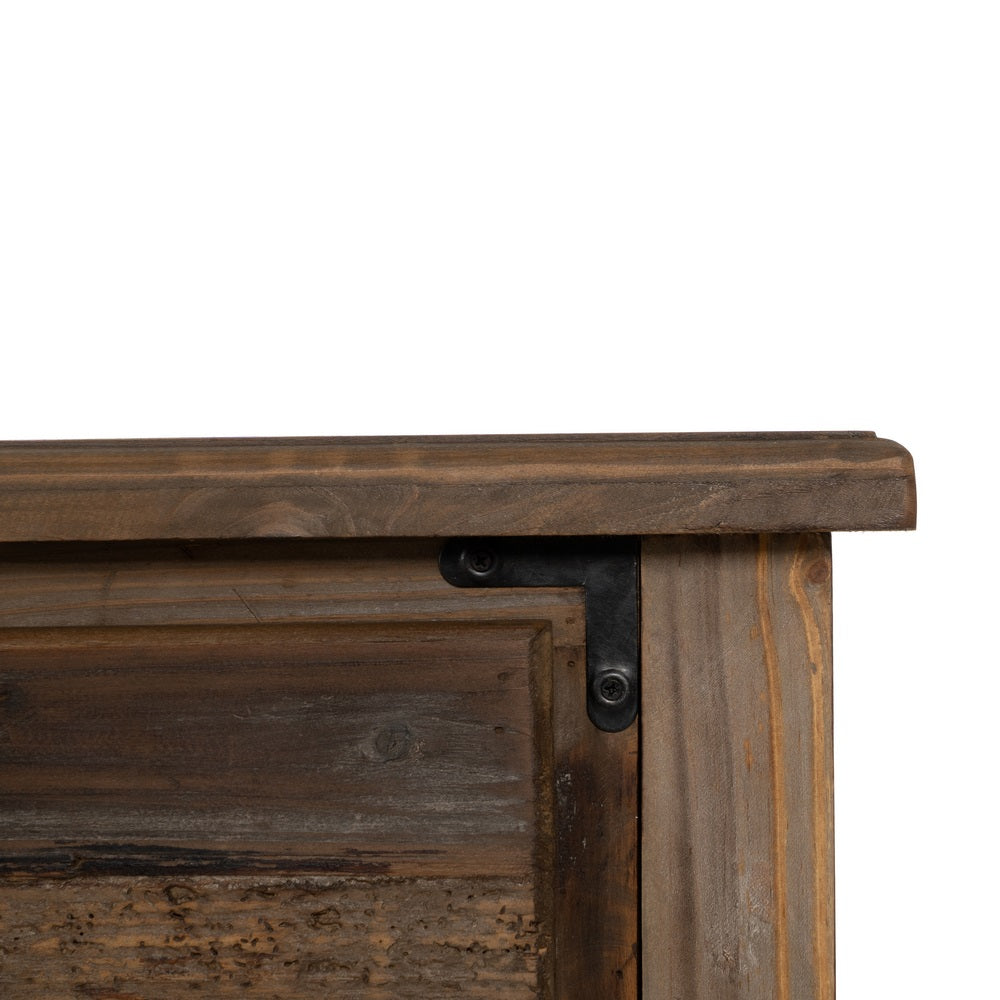 CONSOLA MARRÓN MADERA 184,50 X 50 X 86,80 CM