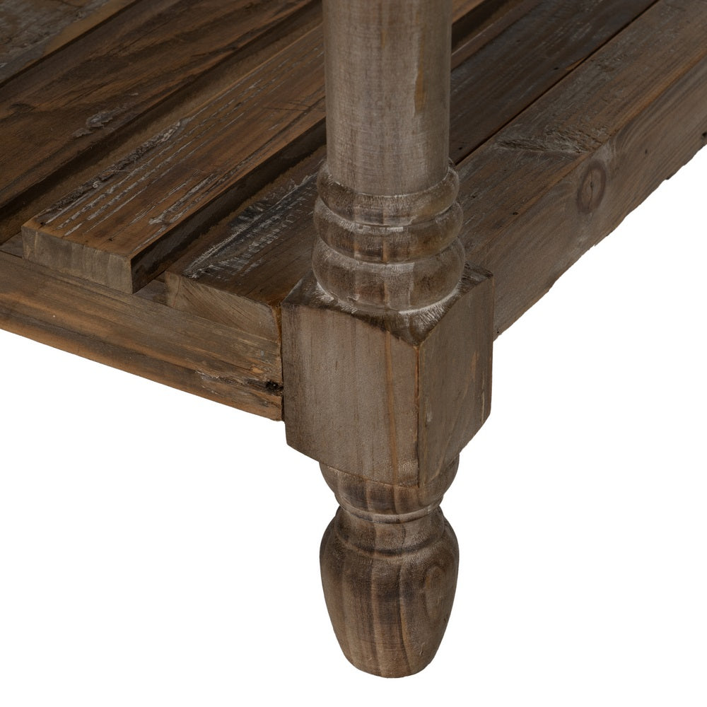 CONSOLA MARRÓN MADERA 184,50 X 50 X 86,80 CM