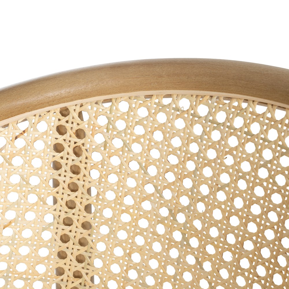 SILLA NATURAL MADERA-RATÁN 56 X 58 X 77 CM