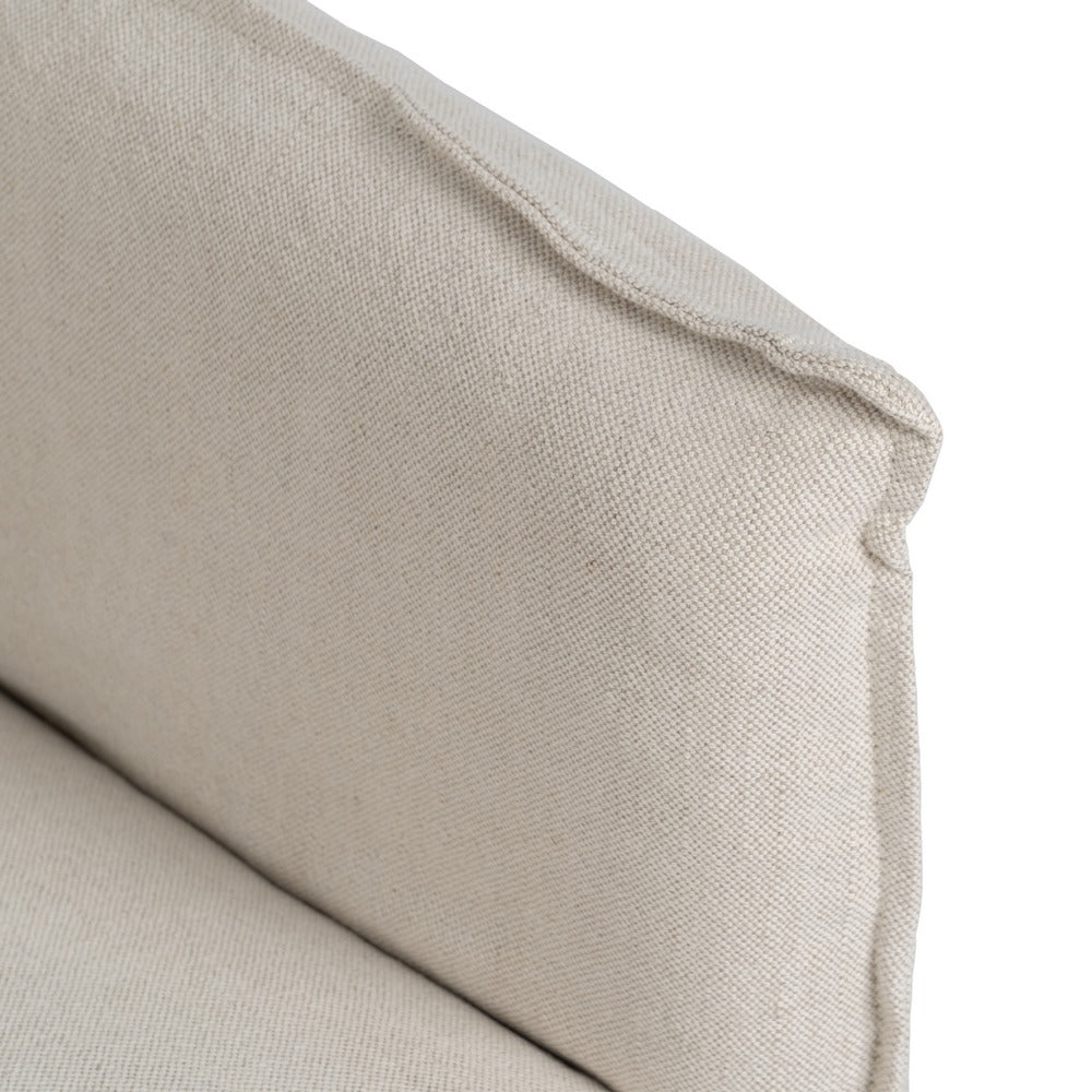 SILLÓN CREMA TEJIDO-MADERA 75 X 76 X 90,50 CM