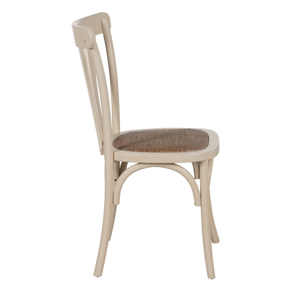 SILLA CREMA MADERA DE OLMO CONTRACT 48 X 47 X 88,50 CM