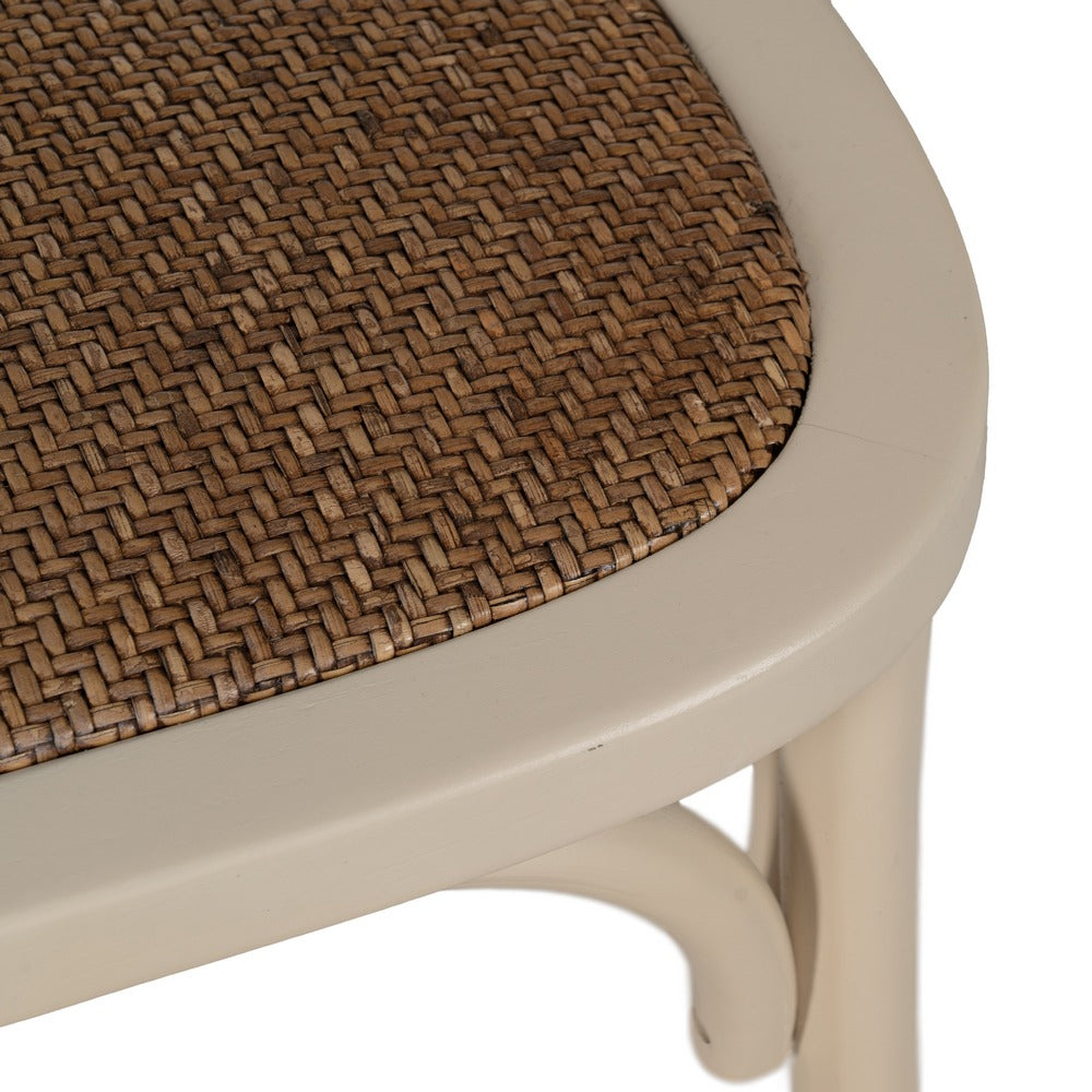 SILLA CREMA MADERA DE OLMO CONTRACT 48 X 47 X 88,50 CM