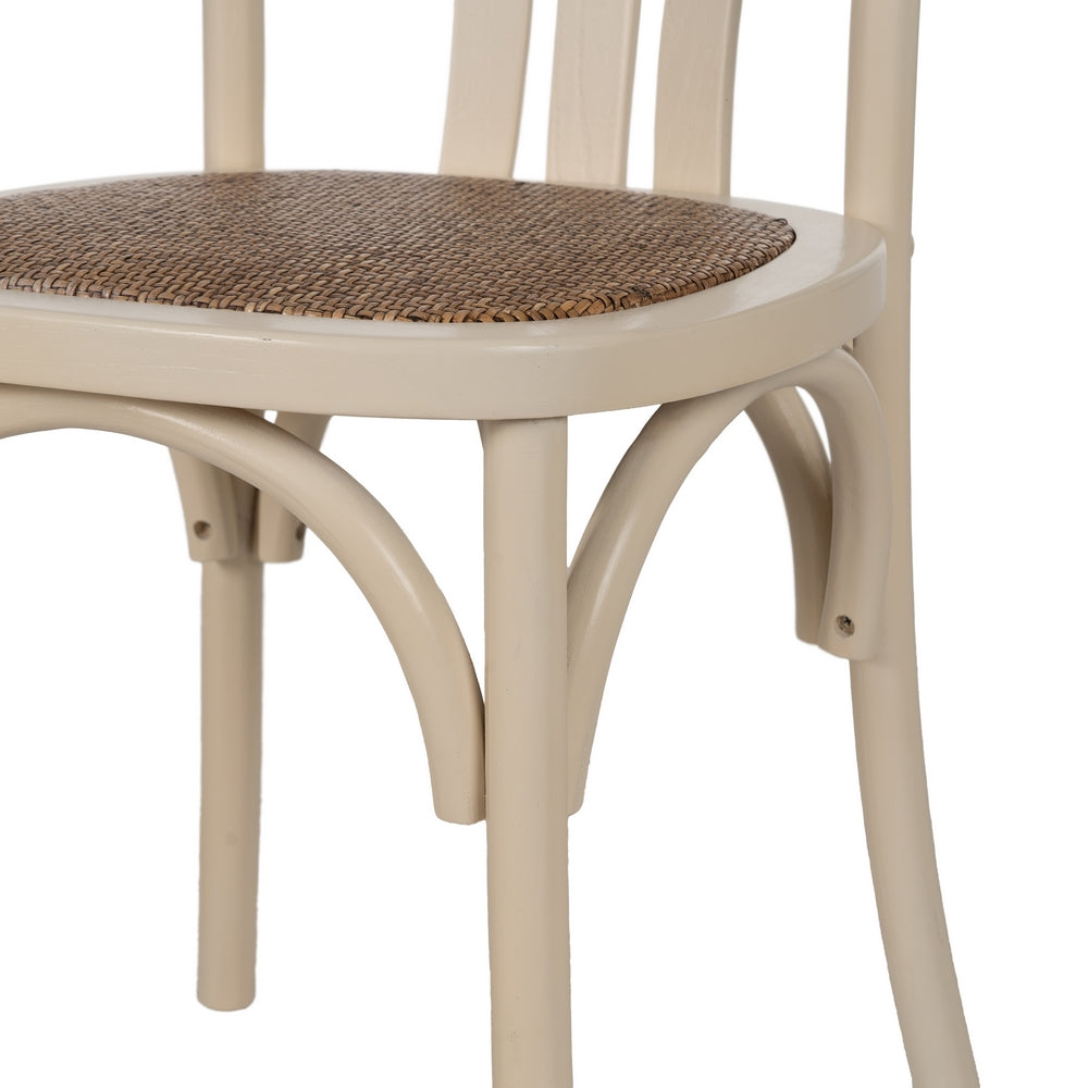 SILLA CREMA MADERA DE OLMO CONTRACT 48 X 47 X 88,50 CM