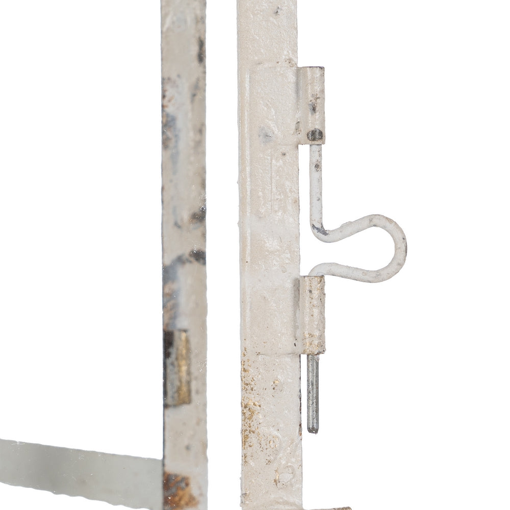 FAROL PORTAVELAS AZUL CLARO METAL 18 X 18 X 81 CM