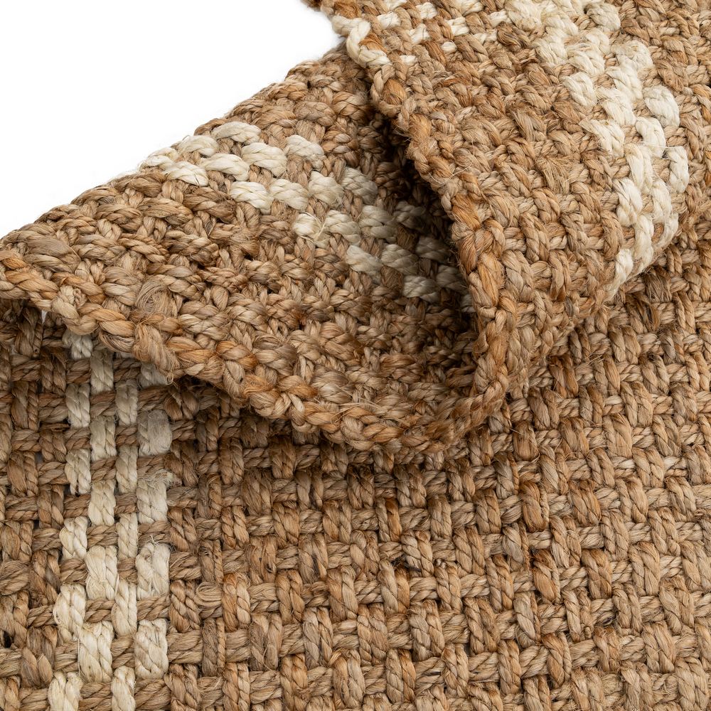 ALFOMBRA NATURAL-BLANCO YUTE ALTEA 160 X 230 CM