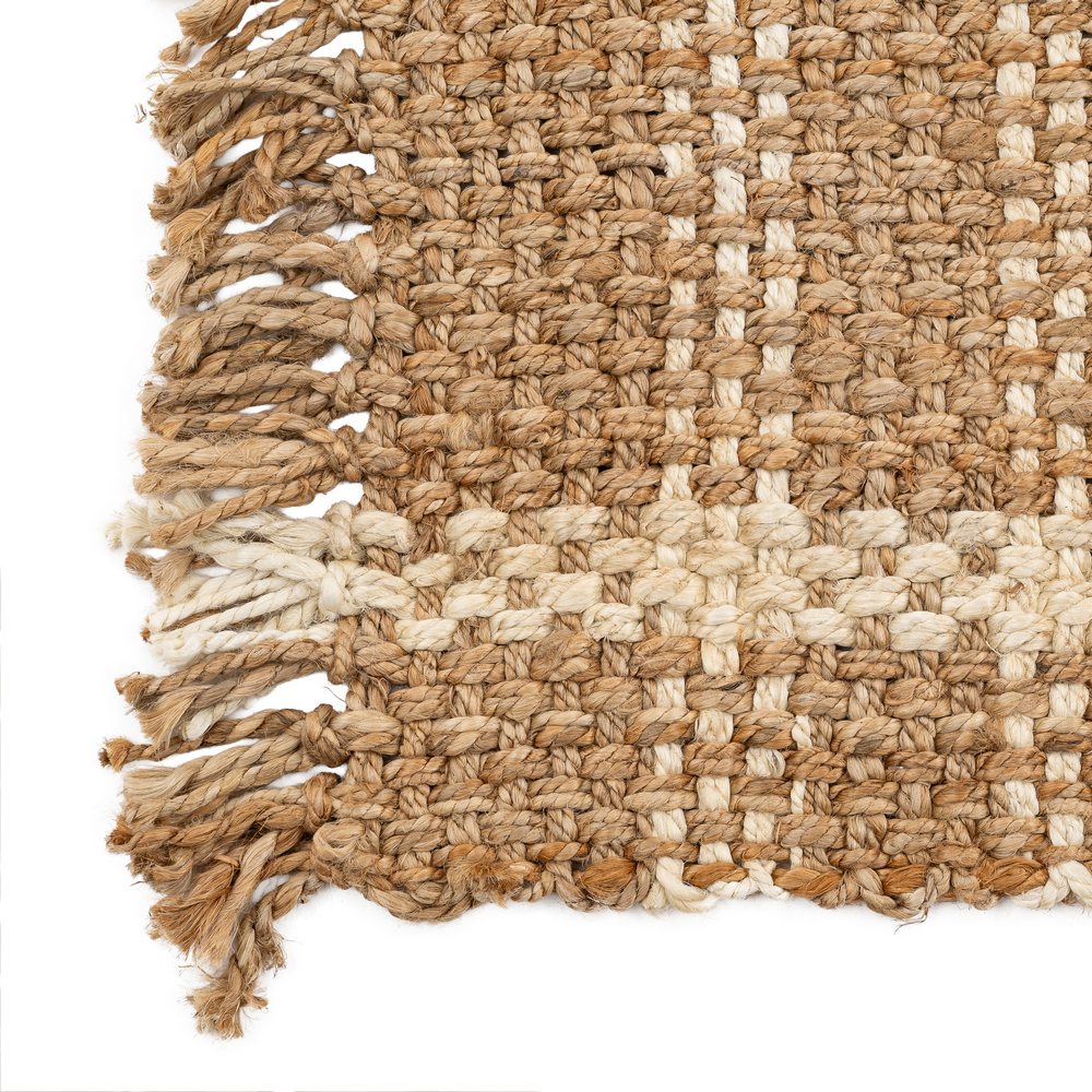 ALFOMBRA NATURAL-BLANCO YUTE ALTEA 160 X 230 CM
