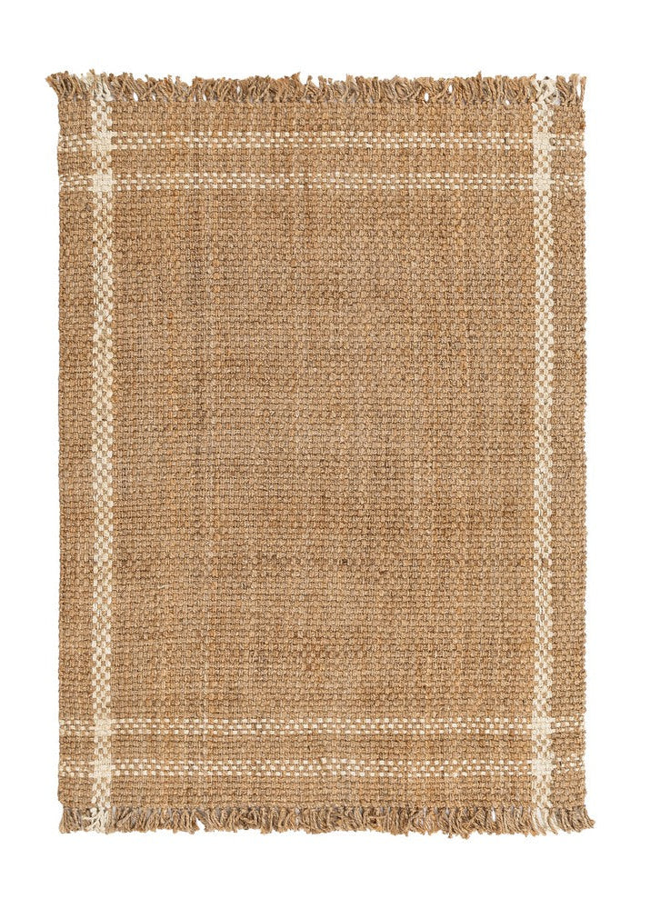 ALFOMBRA NATURAL-BLANCO YUTE ALTEA 160 X 230 CM