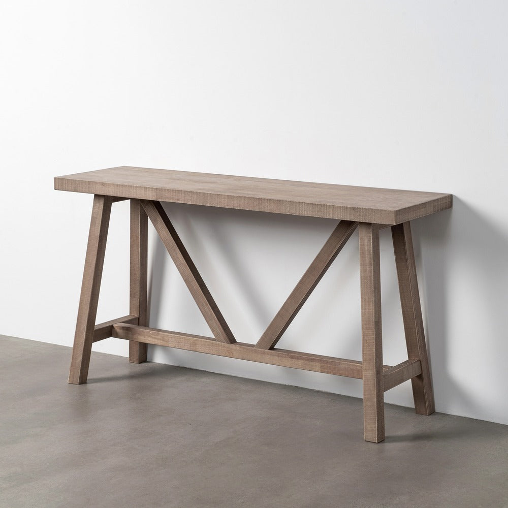 CONSOLA NATURAL MADERA DE PINO 140 X 40 X 75,50 CM