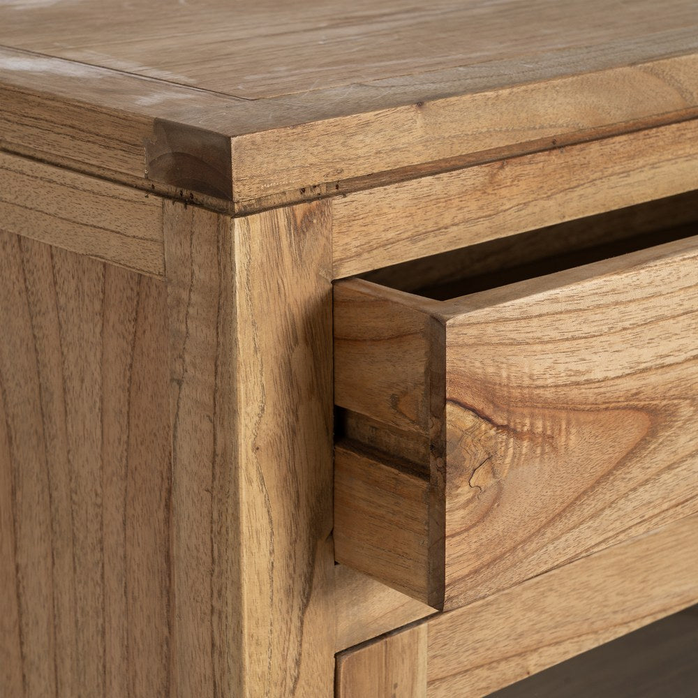 MUEBLE RECIBIDOR NATURAL MADERA MINDI 80 X 40 X 89 CM