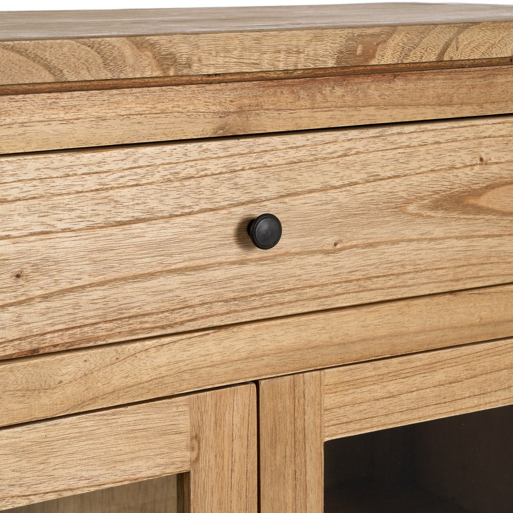 MUEBLE RECIBIDOR NATURAL MADERA MINDI 80 X 40 X 89 CM