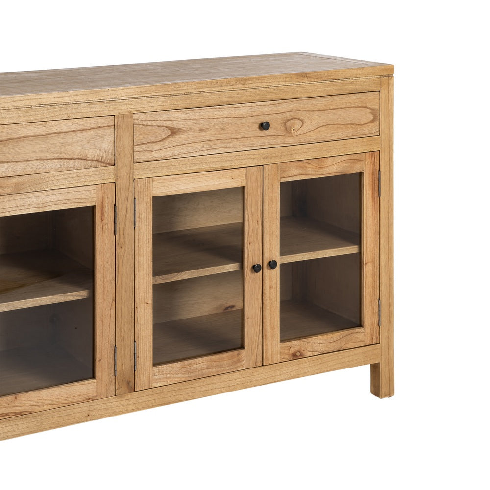 APARADOR NATURAL MADERA MINDI SALÓN 140 X 40 X 89 CM