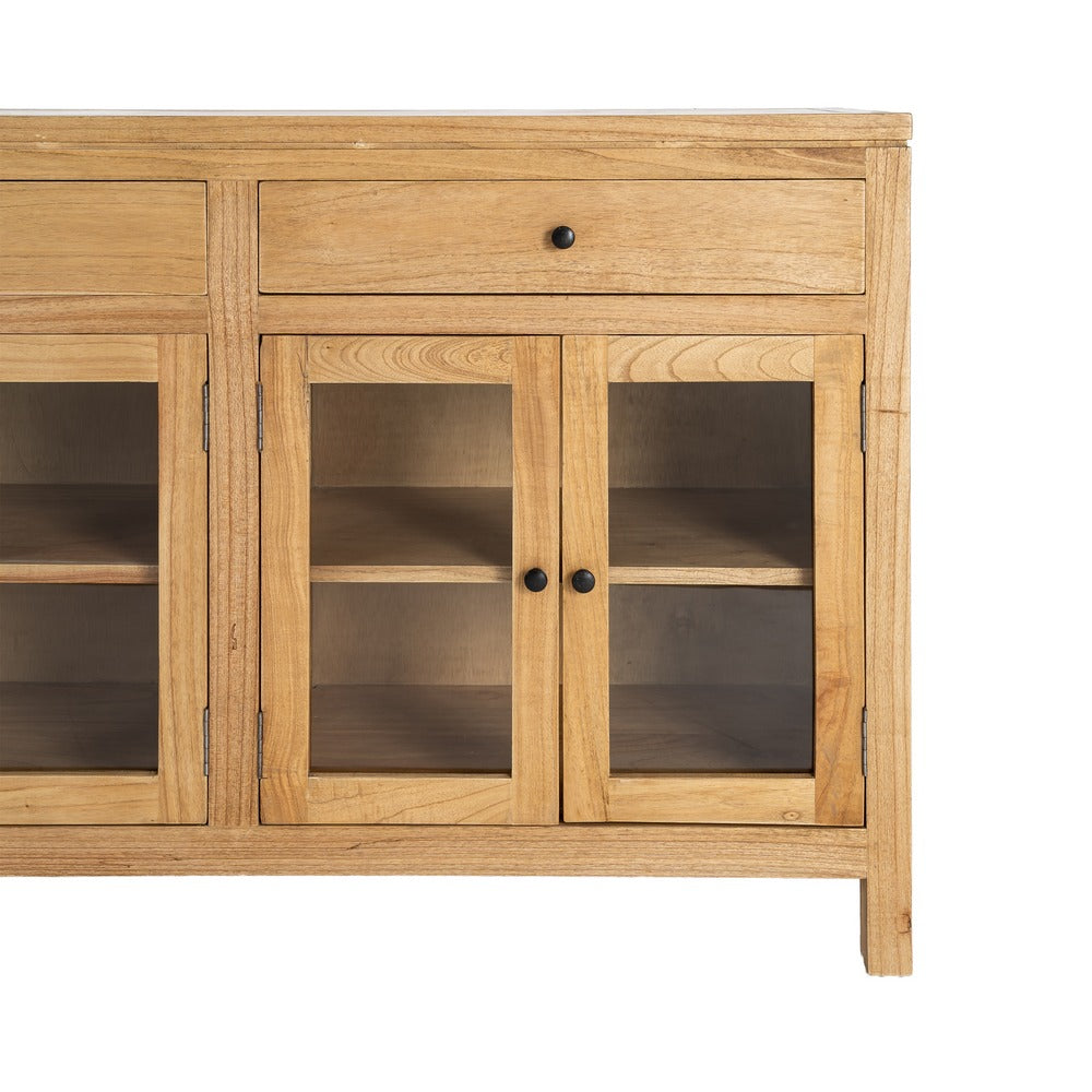 APARADOR NATURAL MADERA MINDI SALÓN 140 X 40 X 89 CM