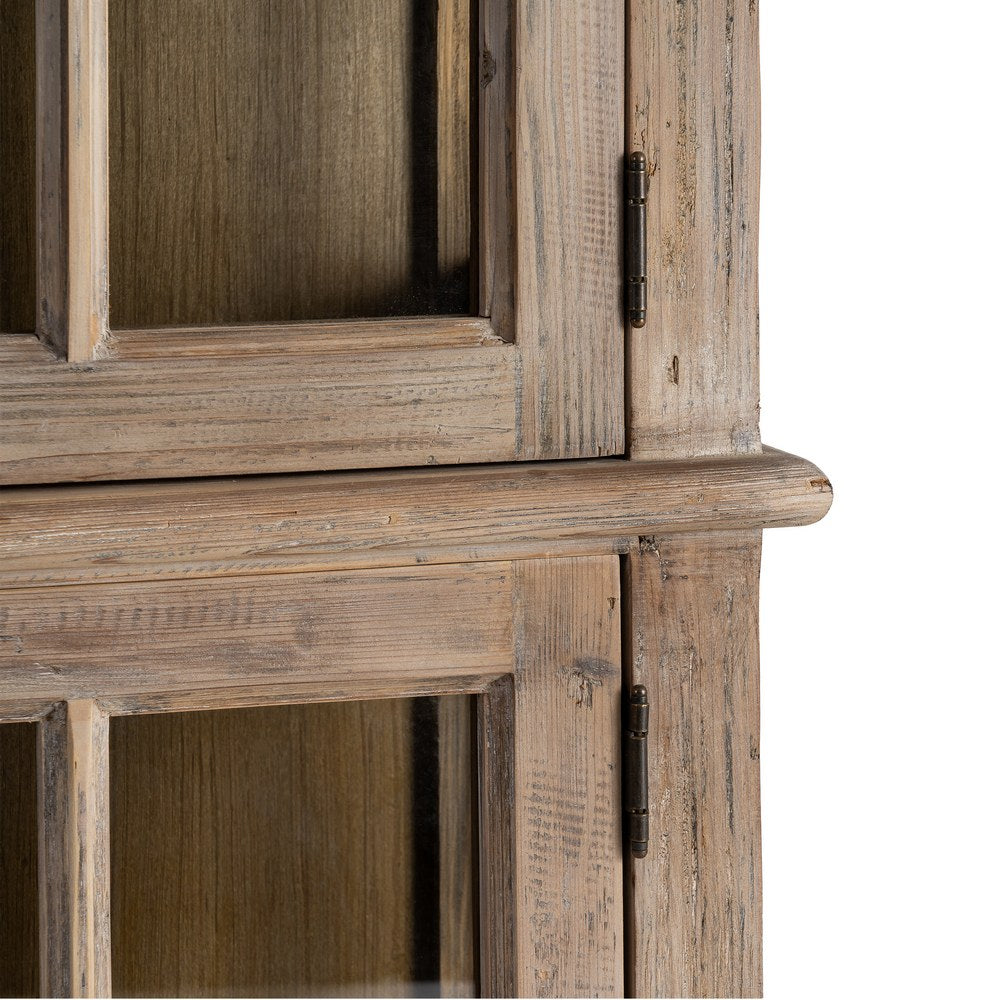 VITRINA MADERA DE PINO SALÓN 120 X 40 X 195 CM