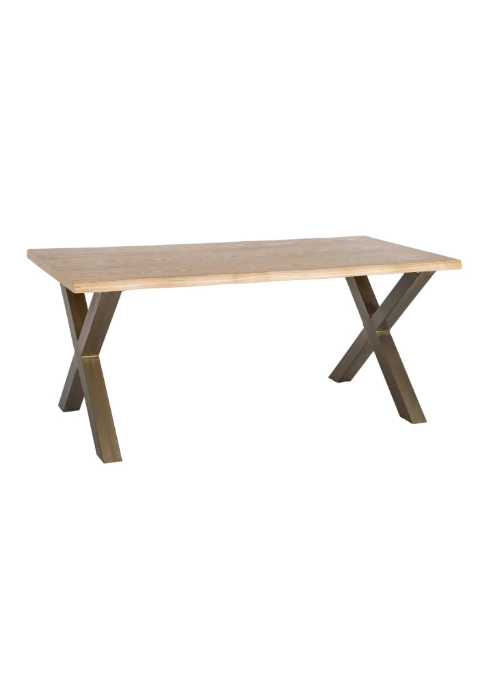 MESA COMEDOR DM-METAL SALÓN 180 X 90 X 77 CM
