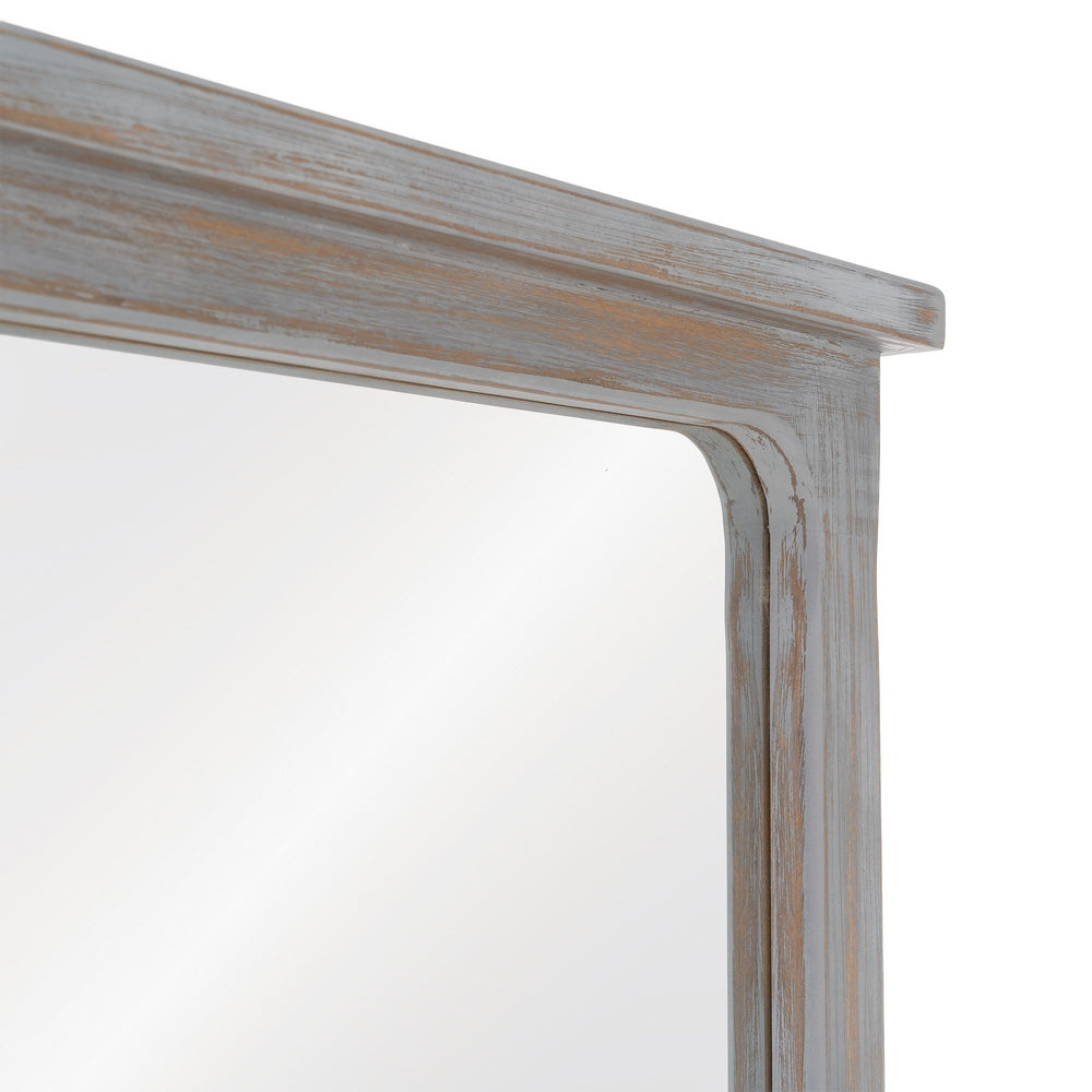 ESPEJO GRIS MADERA PAULONIA DECORACIÓN 80 X 7 X 170 CM