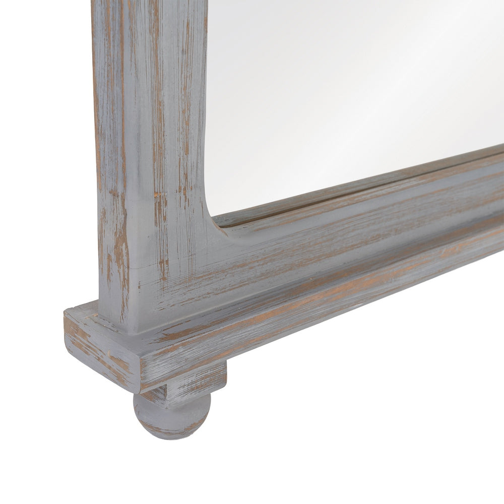 ESPEJO GRIS MADERA PAULONIA DECORACIÓN 80 X 7 X 170 CM