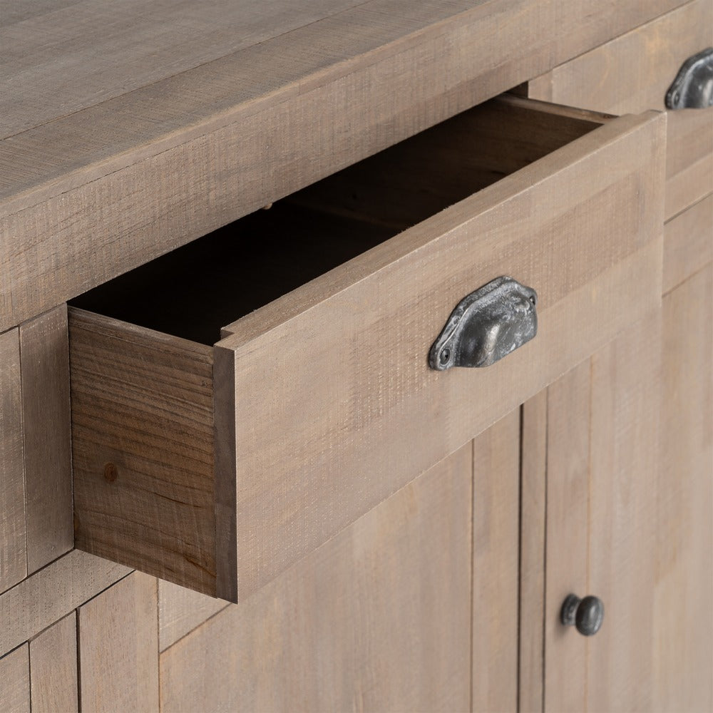 APARADOR NATURAL MADERA DE PINO 140 X 40 X 86,50 CM