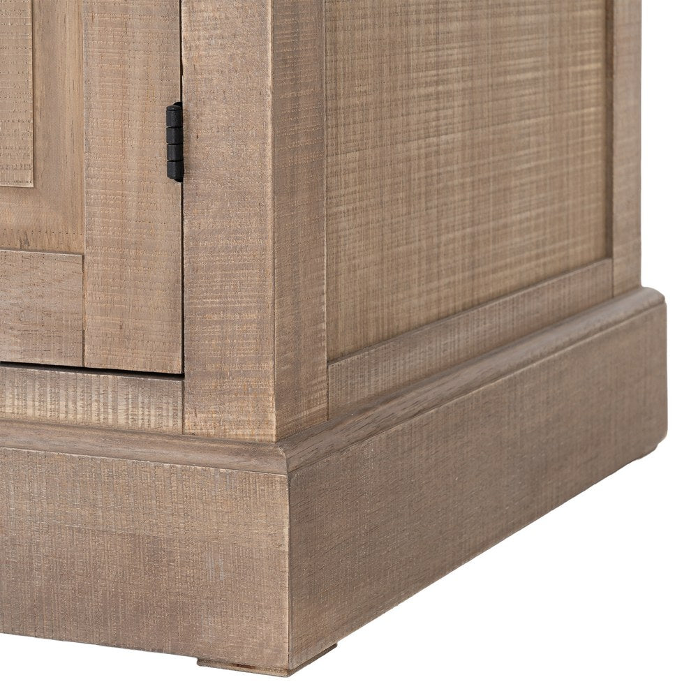 VITRINA NATURAL-NEGRO MADERA DE PINO 87 X 40 X 198 CM
