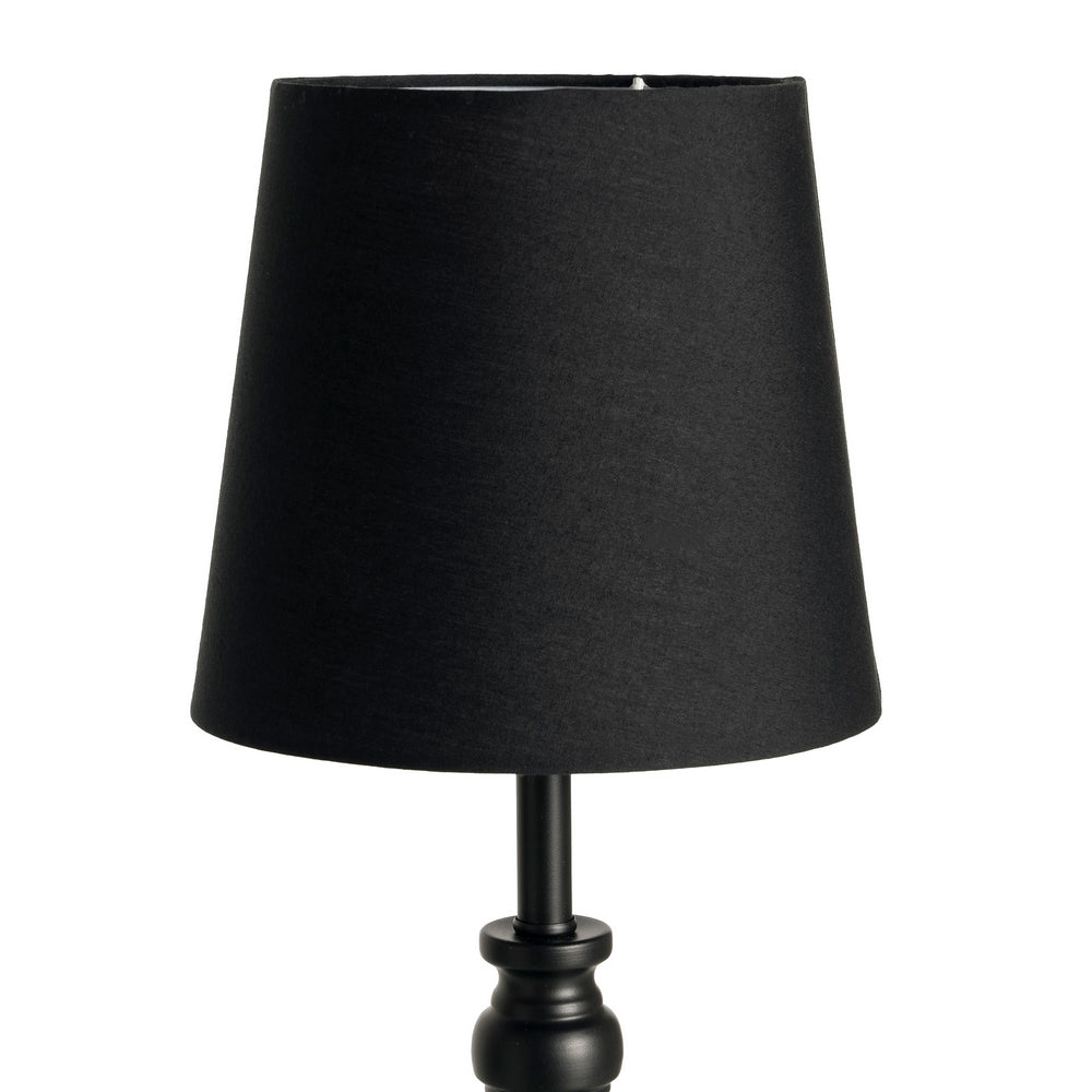 LÁMPARA MESA NEGRO TEJIDO-METAL 20 X 20 X 38,50 CM