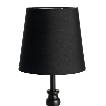 LÁMPARA MESA NEGRO TEJIDO-METAL 20 X 20 X 38,50 CM