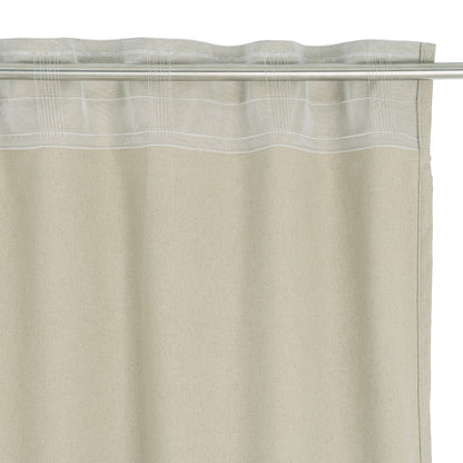 CORTINA CAQUI CLARO 85%ALGODÓN-15%LINO 140 X 275 CM