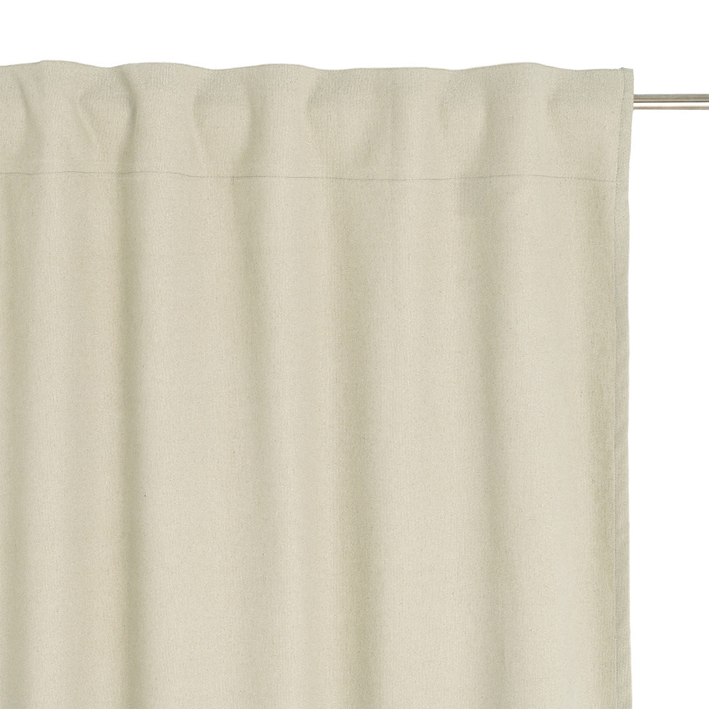 CORTINA CAQUI CLARO 85%ALGODÓN-15%LINO 140 X 275 CM