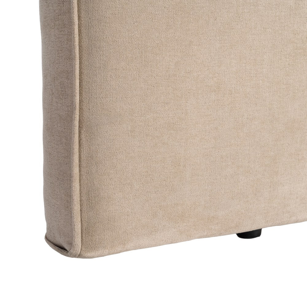 CABECERO BEIGE TEJIDO DORMITORIO 160 X 122 CM