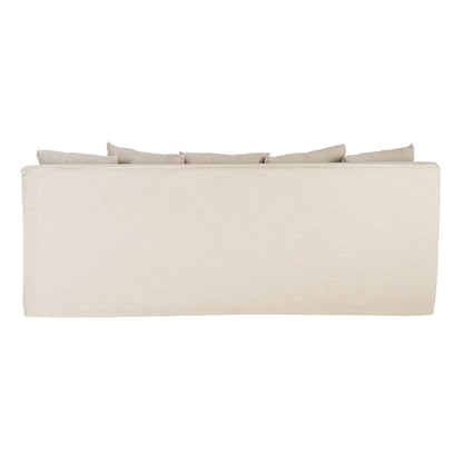 SOFÁ TAUPE TEJIDO SALÓN 215 X 92 X 78 CM