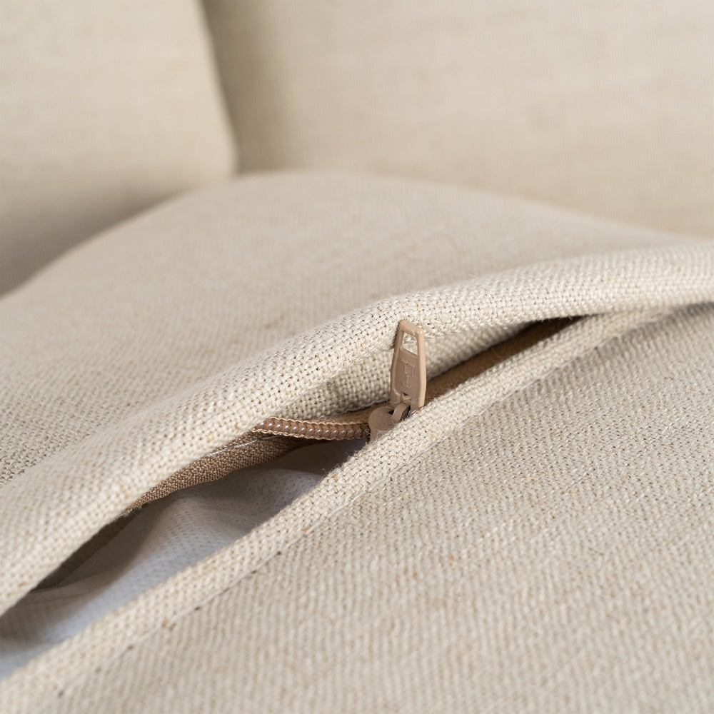 SOFÁ TAUPE TEJIDO SALÓN 215 X 92 X 78 CM