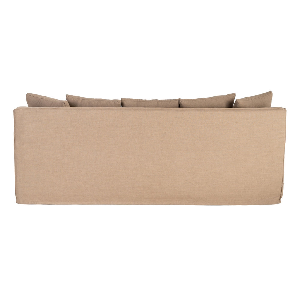 SOFÁ MARRÓN TEJIDO SALÓN 215 X 92 X 78 CM