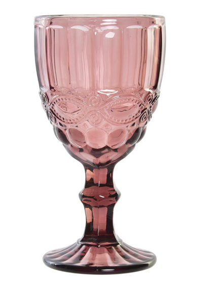 Copa cristal rosa