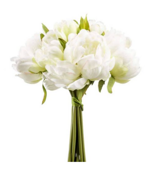 Bouquet Peonía Blanca