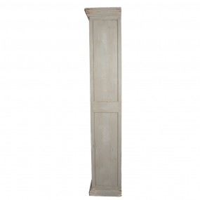 Biblioteca de madera gris 80x36x195 cm