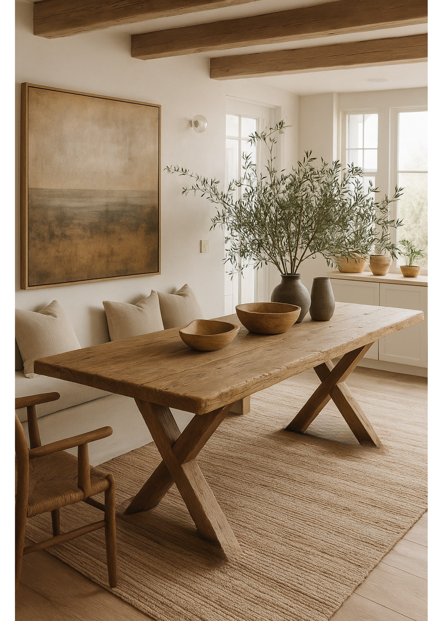 Mesa de comedor madera reciclada